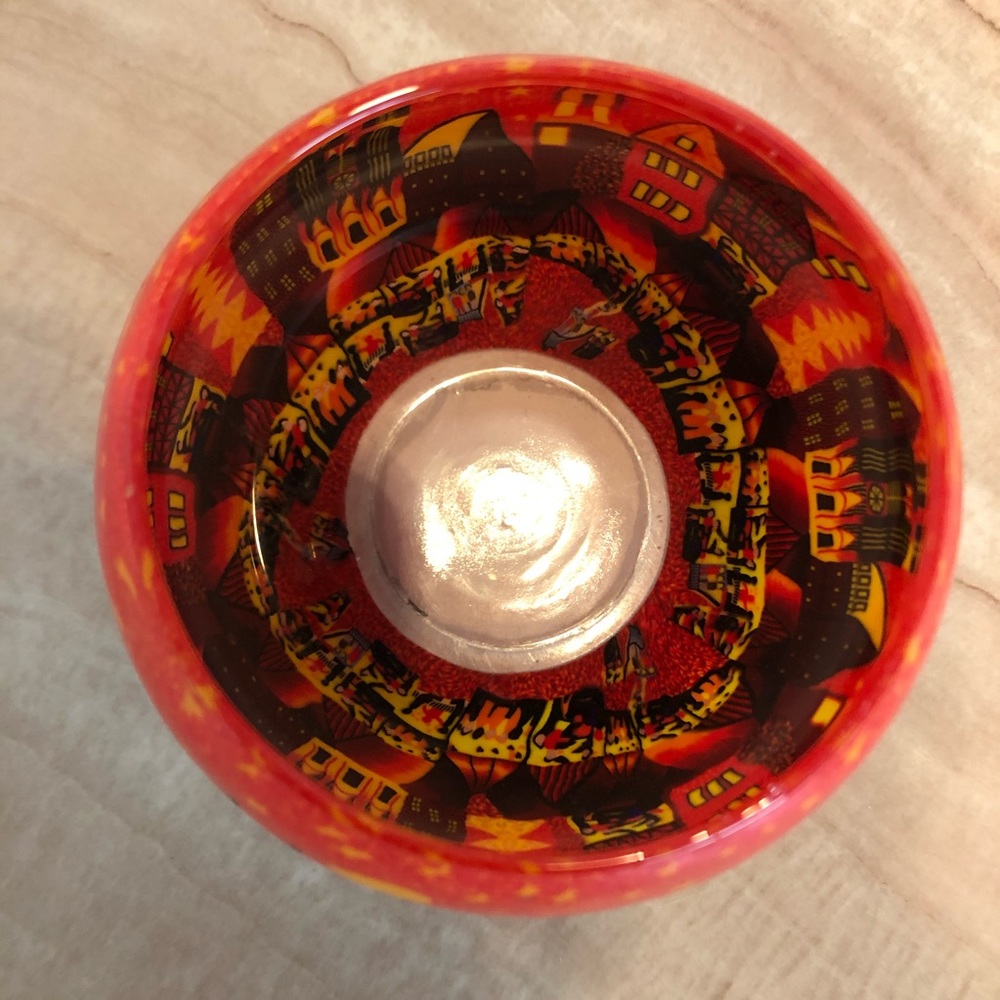 European glass candle holder - Picture 4 of 11